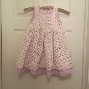 Little girls eyelet dress 4T lavender